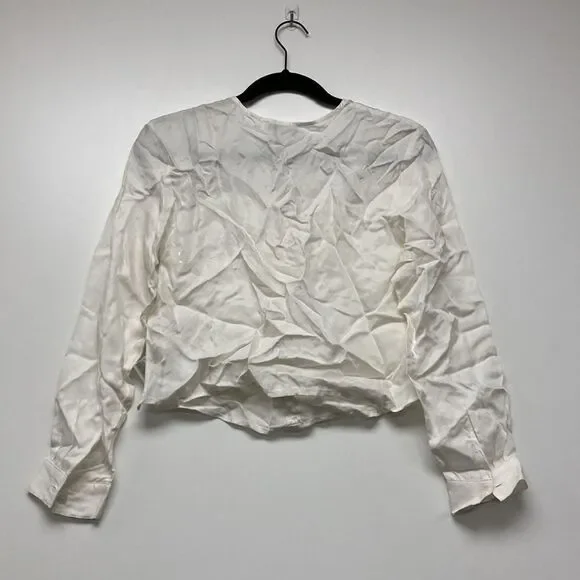 Madewell Brushed Ruched-Front Top - Picture 6 of 8